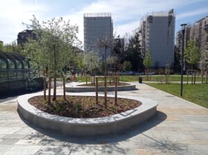 Aiuole nel Parco 8 marzo a Milano
