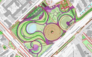Mappa tratta dal software R3 Trees del Parco Industria Alfa Romeo - Portello a Milano